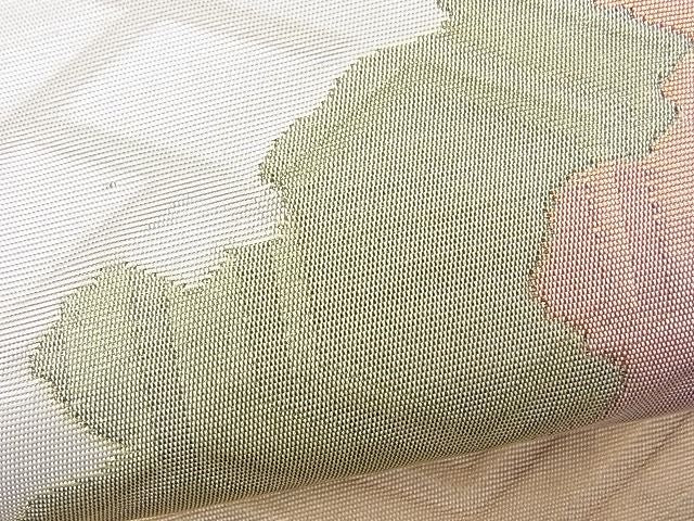 平和屋着物■六通柄袋帯 道長亀甲文 銀糸 逸品 n-fw2151