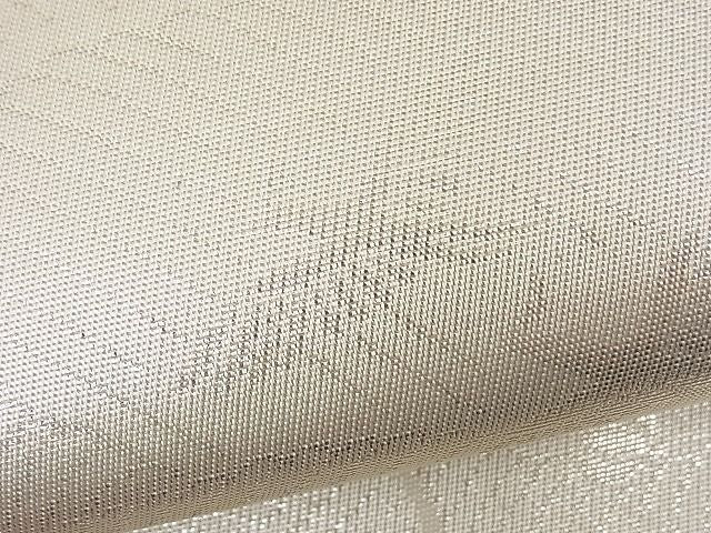 平和屋着物■両面六通柄袋帯 唐織 絵皿花鳥文 銀糸 逸品 n-fw2175
