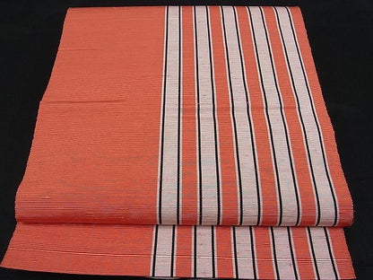 平和屋着物■八寸名古屋帯 紬地 間道 逸品 ga1380