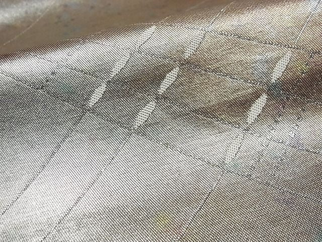 平和屋着物■六通柄袋帯 幾何学文様 彩光箔 逸品 ga1579