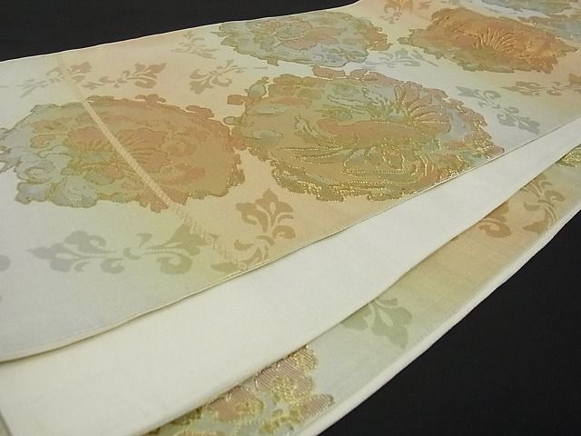 平和屋着物■六通柄袋帯 鳳凰洋花文 金銀糸 逸品 ga1632