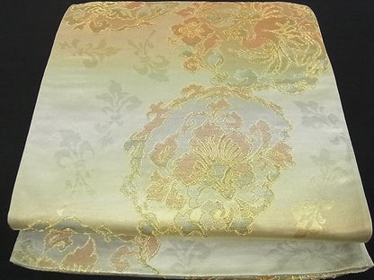平和屋着物■六通柄袋帯 鳳凰洋花文 金銀糸 逸品 ga1632