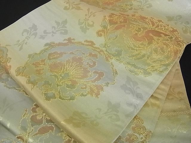 平和屋着物■六通柄袋帯 鳳凰洋花文 金銀糸 逸品 ga1632