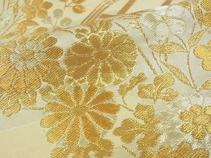 平和屋着物■六通柄袋帯 花籬文 金糸 逸品 ga1634