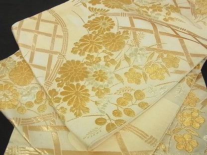 平和屋着物■六通柄袋帯 花籬文 金糸 逸品 ga1634