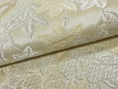 平和屋着物■六通柄袋帯 天井吉祥花文 銀糸 逸品 ga1651
