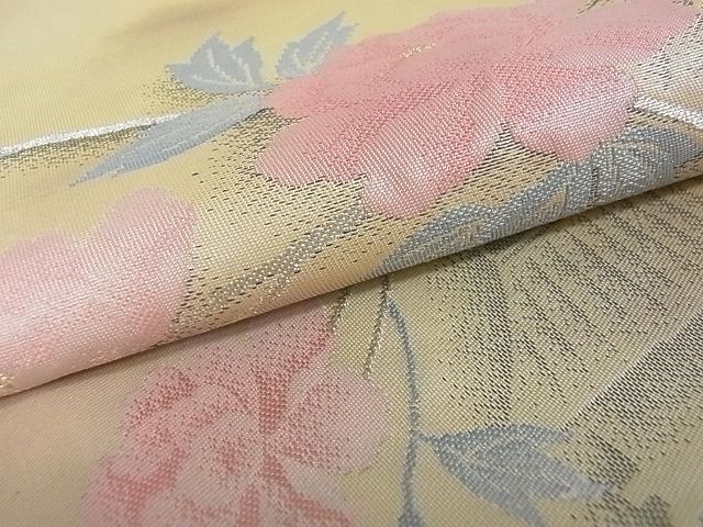 平和屋着物■九寸名古屋帯 風景花文 金銀糸 逸品 ga1739