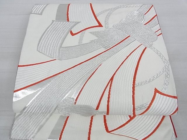 平和屋着物■六通柄袋帯 契宋熨斗 銀糸 逸品 ga1794