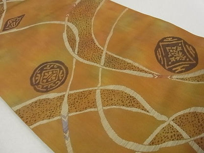 平和屋着物■六通柄袋帯 流水舞花文 逸品 ga1983