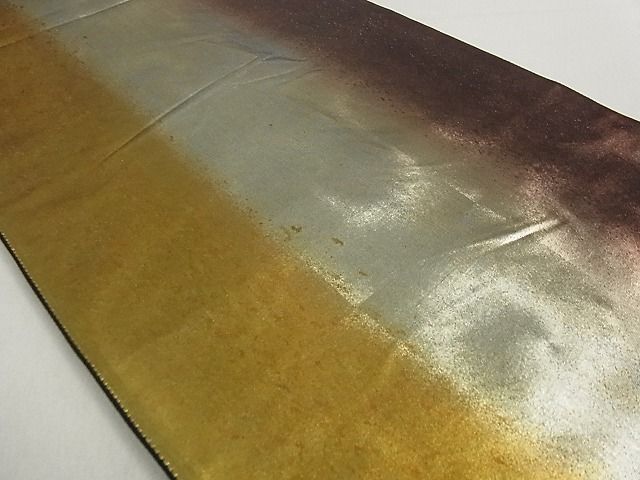 平和屋着物■六通柄袋帯 霞間道 引箔 逸品 ga2034