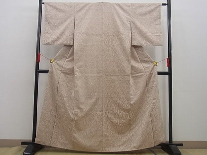 平和屋着物■上質な紬　毘沙門亀甲　逸品　n-gh0681