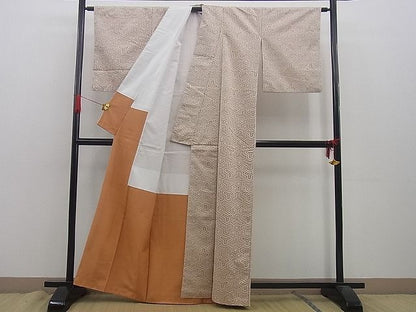 平和屋着物■上質な紬　毘沙門亀甲　逸品　n-gh0681
