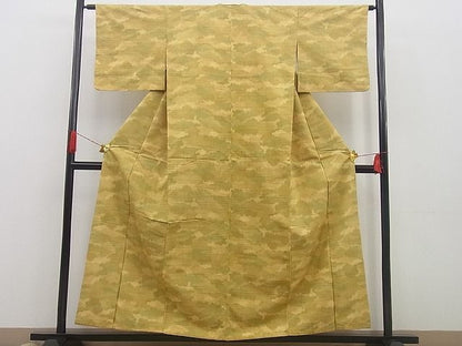 平和屋着物■上質な紬　雲重ね文　逸品　n-gh0976