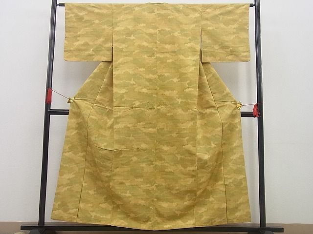 平和屋着物■上質な紬　雲重ね文　逸品　n-gh0976