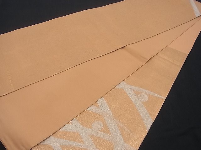 平和屋着物■六通太鼓柄袋帯 露芝吉祥文 銀糸 逸品 n-gh1396