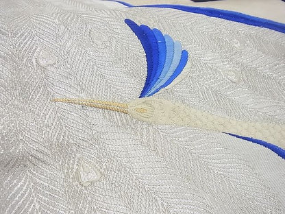 平和屋着物■六通柄袋帯 唐織 孔雀文 金銀糸 逸品 n-gh1662