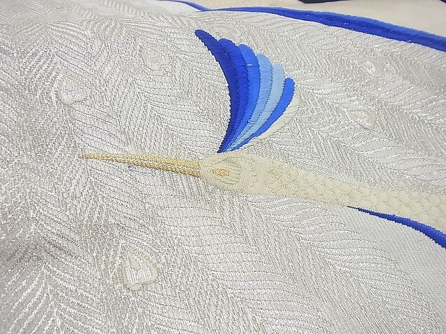 平和屋着物■六通柄袋帯 唐織 孔雀文 金銀糸 逸品 n-gh1662