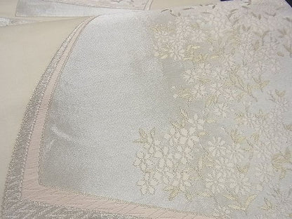 平和屋着物■西陣 六通柄袋帯 唐織 地紙草花文 金銀糸 逸品 n-gh1673