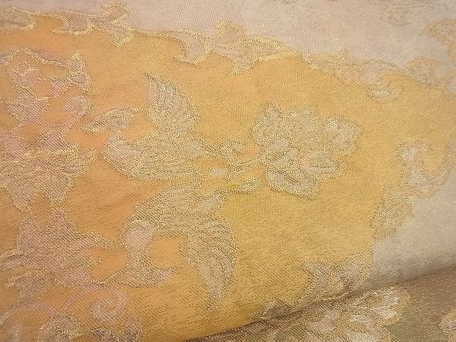 平和屋着物■六通柄袋帯 菱吉祥花鳥文 金銀糸 逸品 n-gh1697