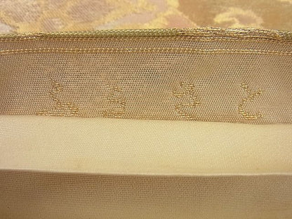 平和屋着物■六通柄袋帯 菱吉祥花鳥文 金銀糸 逸品 n-gh1697