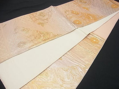 平和屋着物■六通柄京袋帯 吉祥花文 金銀糸 逸品 n-gh1716