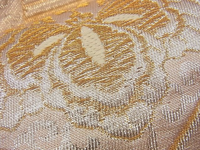 平和屋着物■六通柄京袋帯 吉祥花文 金銀糸 逸品 n-gh1716