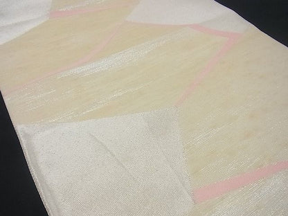 平和屋着物■六通柄袋帯 唐織 切嵌吉祥文 銀糸 逸品 n-gh1722