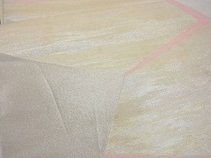 平和屋着物■六通柄袋帯 唐織 切嵌吉祥文 銀糸 逸品 n-gh1722