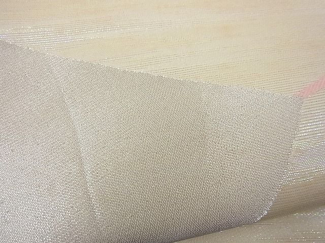 平和屋着物■六通柄袋帯 唐織 切嵌吉祥文 銀糸 逸品 n-gh1722