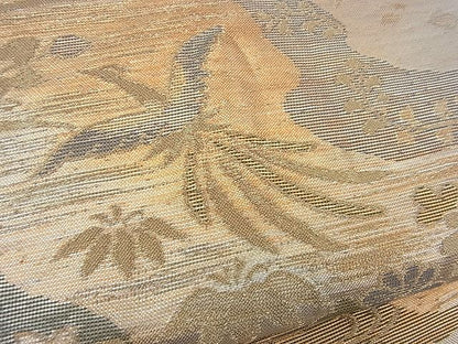 平和屋着物■六通柄袋帯 流水鳳凰花蝶文 金銀糸 逸品 n-gh1749