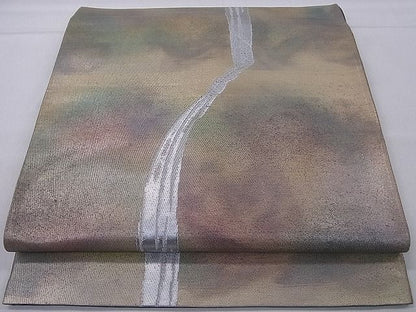 平和屋着物■太鼓柄袋帯 吉祥文 銀糸 逸品 gh5002
