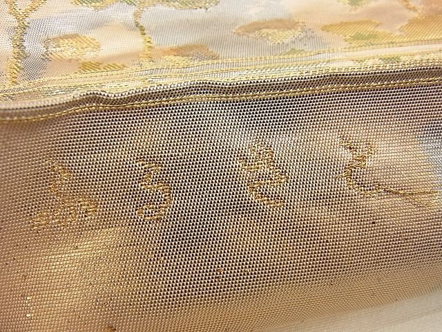 平和屋着物■六通柄袋帯 ふるさと 金糸 逸品 n-gt1215