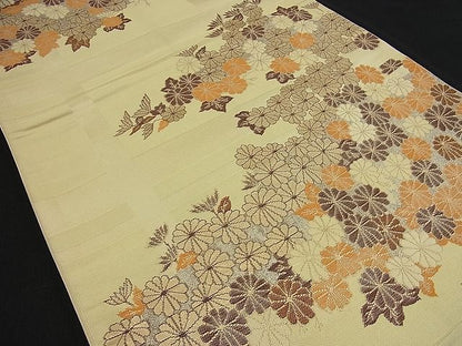 平和屋着物■六通柄袋帯 菊尽くし 金銀糸 逸品 n-gt1438