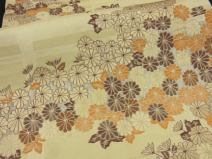 平和屋着物■六通柄袋帯 菊尽くし 金銀糸 逸品 n-gt1438