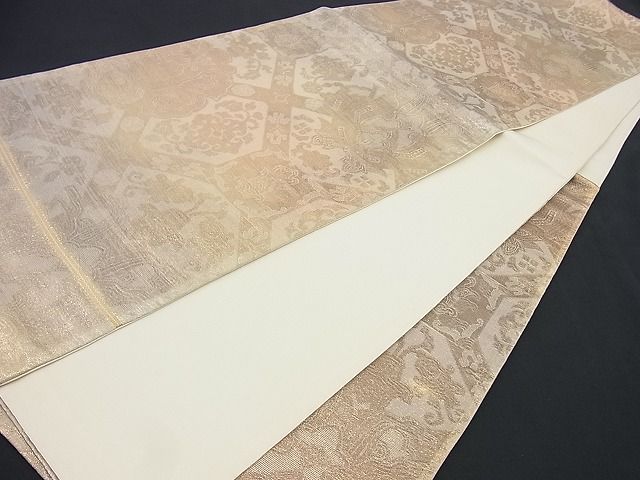 平和屋着物■六通柄袋帯 花唐草天井文 金糸 逸品 n-gt1650