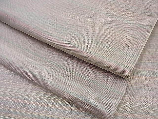 平和屋着物■六通柄袋帯 横縞 金糸 逸品 n-gt2034