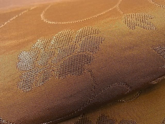 平和屋着物■六通柄袋帯 市松花唐草文 金糸 逸品 ha4535