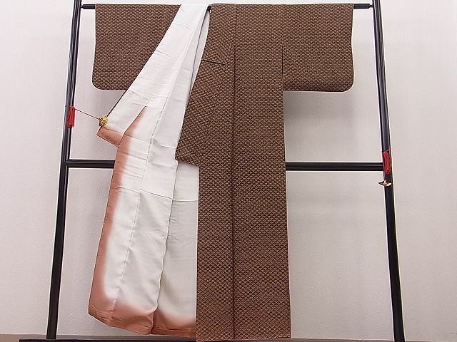 平和屋着物■付下げ　青海波　逸品　n-hj2430