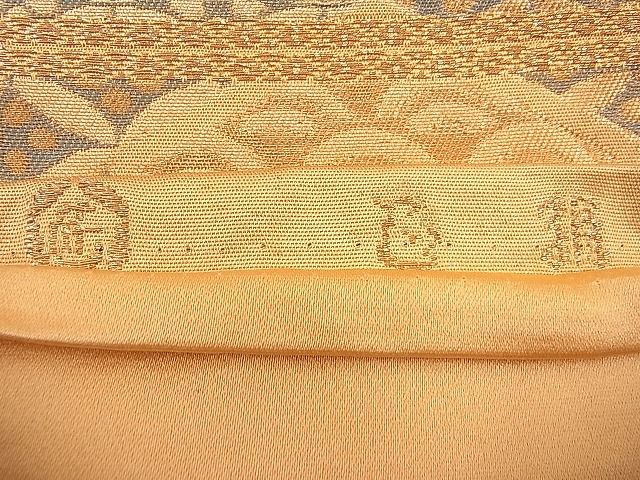 平和屋着物■六通柄袋帯 亀甲有職文 金銀糸 逸品 n-hj2813