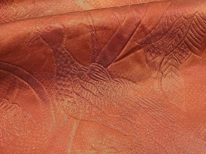 平和屋着物■六通柄 本袋帯 ふくれ織 休み鳥花唐草文 逸品 n-hj2931