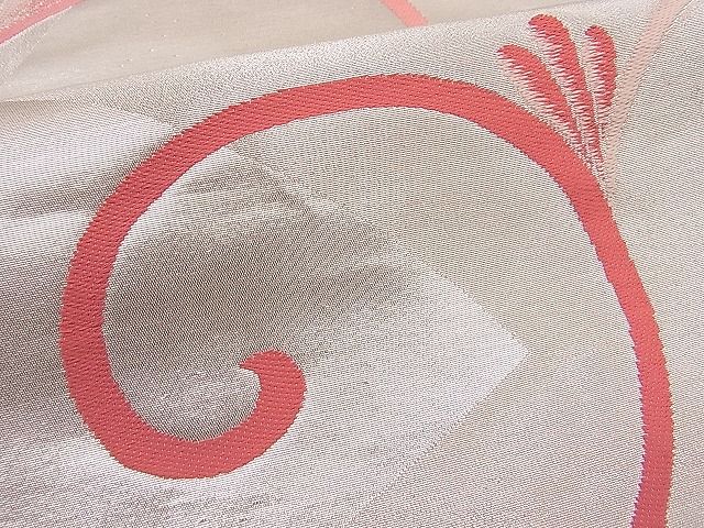 平和屋着物■六通柄京袋帯 唐織 唐草文 銀糸 逸品 n-hj2944