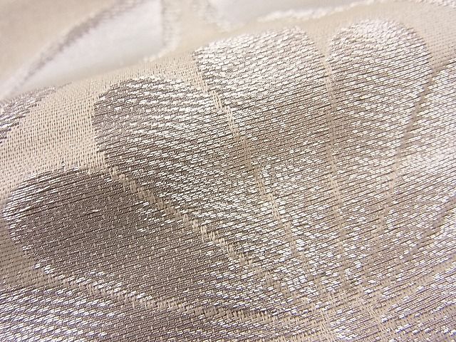 平和屋着物□六通柄京袋帯 七宝花菱文 銀糸 逸品 n-hj2945