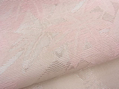 平和屋着物■夏物 六通柄袋帯 間垣楓文 銀糸 逸品 n-hj3220