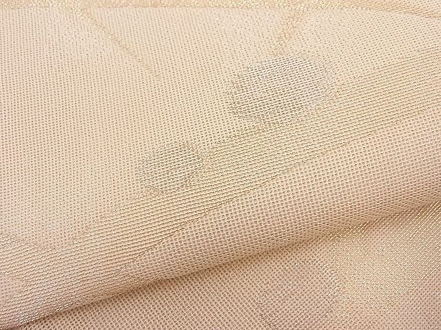 平和屋着物■夏物 六通柄袋帯 露芝文 銀糸 逸品 n-hj3324