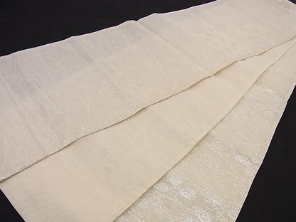 平和屋着物■夏物 六通柄袋帯 萩文 銀糸 逸品 n-hj4632