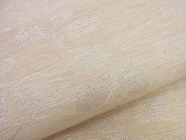 平和屋着物■夏物 六通柄袋帯 萩文 銀糸 逸品 n-hj4632