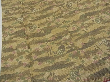 平和屋着物■上質なお召 御所解文 逸品 n-hv0699