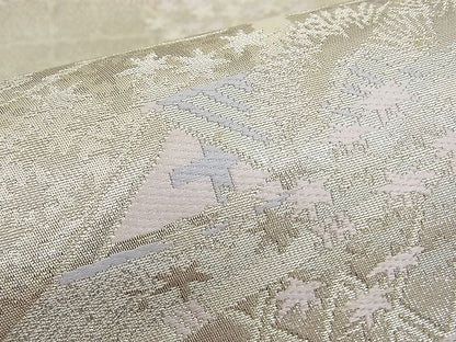 平和屋着物■六通柄袋帯 唐織 二重箔錦 大原の里 銀糸 逸品 n-hv1471