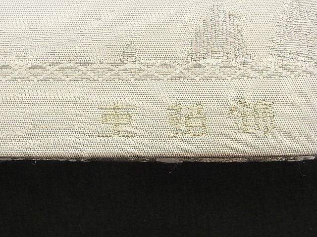 平和屋着物■六通柄袋帯 唐織 二重箔錦 大原の里 銀糸 逸品 n-hv1471