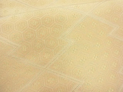 平和屋着物■六通柄袋帯 松皮菱亀甲文 金糸 逸品 n-hv1476